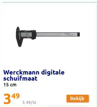 Action Werckmann digitale schuifmaat 15 cm aanbieding