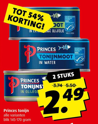 Boni Princes tonijn aanbieding