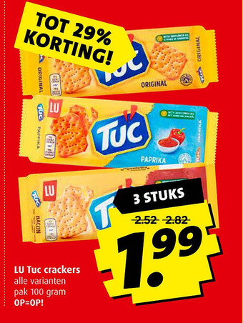 Boni LU Tuc crackers aanbieding