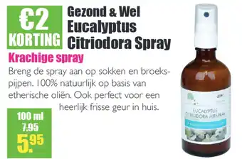 Gezond & Wel Gezond & Wel eucalyptus citriodora spray aanbieding