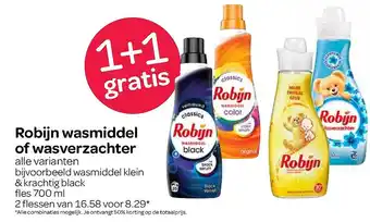 Spar Robijn wasmiddel of wasverzachter 700 ml aanbieding