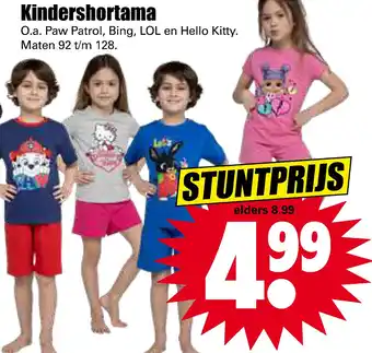 Dirk Kindershortama aanbieding