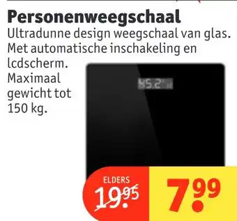 Kruidvat Personenweegschaal aanbieding