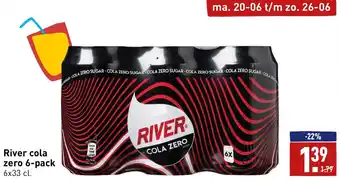 ALDI River cola zero 6-pack 6x33 cl aanbieding