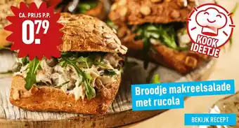 ALDI Broodje makreelsalade met rucola aanbieding