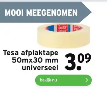 GAMMA Tesa afplaktape 50mx30 mm universeel aanbieding