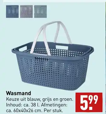 ALDI Wasmand 60x40x26 cm aanbieding