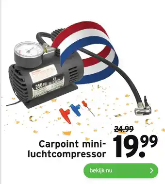 GAMMA Carpoint mini- luchtcompressor aanbieding