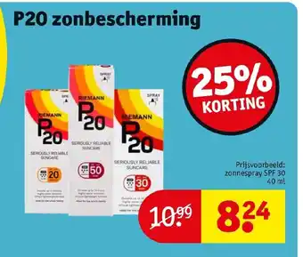 Kruidvat P20 zonbescherming aanbieding