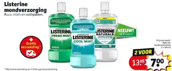 Kruidvat Listerine mondverzorging aanbieding