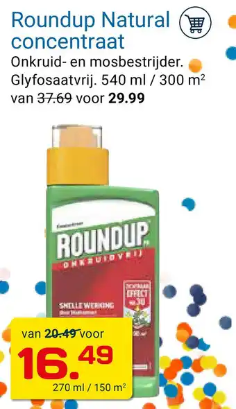 Kluswijs Roundup natural concentraat 270 ml aanbieding