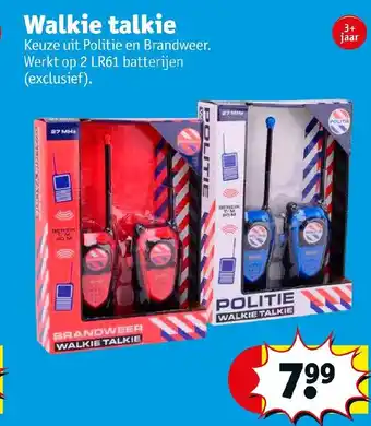 Kruidvat Walkie talkie aanbieding