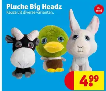 Kruidvat Pluche Big Headz aanbieding