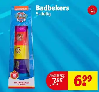 Kruidvat Badbekers 5-delig aanbieding