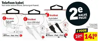 Kruidvat Telefoon kabel aanbieding