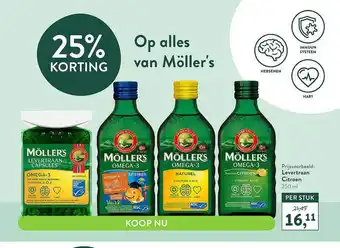 Holland & Barrett Möllers Levertraan Citroen 25% Korting aanbieding