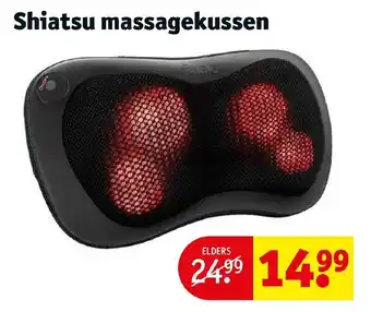 Kruidvat Shiatsu massagekussen aanbieding