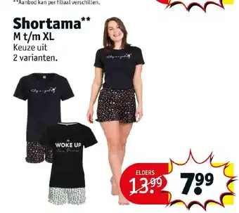 Kruidvat Shortama M t/m XL aanbieding