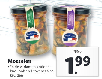 Lidl Mosselen aanbieding