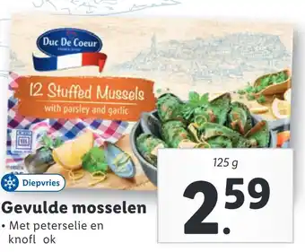 Lidl Gevulde mosselen aanbieding