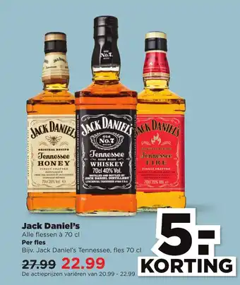 PLUS Jack Daniel's 700 ml aanbieding