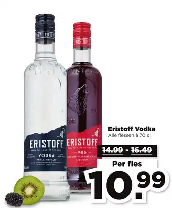 PLUS Eristoff Vodka 700 ml aanbieding