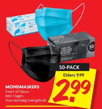 Dekamarkt Mondmaskers aanbieding