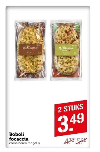 Coop Boboli focaccia 2 stuks aanbieding