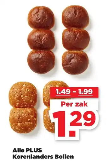 PLUS Alle PLUS Korenlanders bollen aanbieding