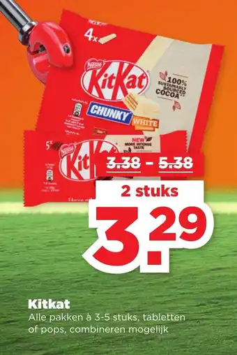 PLUS Kitkat 2 st aanbieding