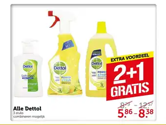 Coop Alle Dettol 3 stuks aanbieding