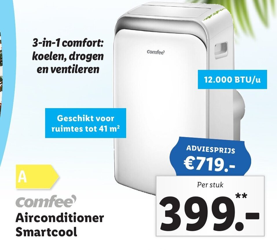 Comfee' Airconditioner Smartcool per stuk aanbieding bij Lidl