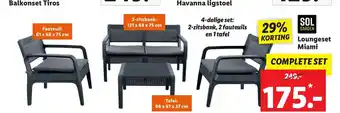 Lidl Sol Garden Loungeset Miami complete set aanbieding