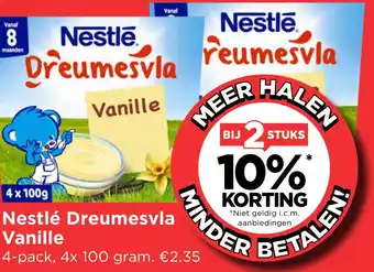 Vomar Voordeelmarkt Nestlé Dreumesvla Vanille aanbieding
