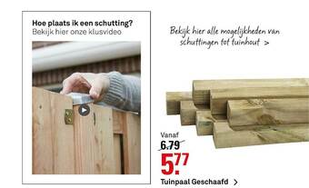 Karwei Tuinpaal Geschaafd aanbieding