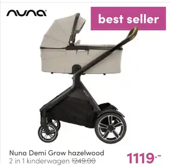 Baby & Tiener Nuna Demi Grow hazelwood 2 in 1 kinderwagen aanbieding