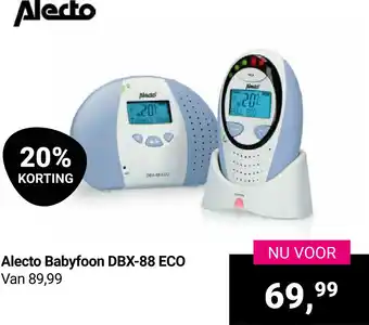 Van Asten BabySuperstore Alecto Babyfoon DBX-88 ECO aanbieding