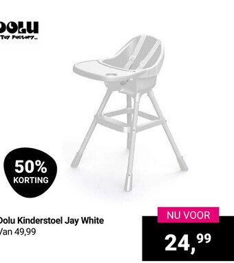 Van Asten BabySuperstore Dolu Kinderstoel Jay White aanbieding