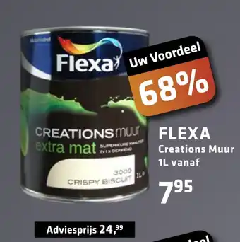 De voordeelmarkt Flexa Creations Muur 1liter aanbieding