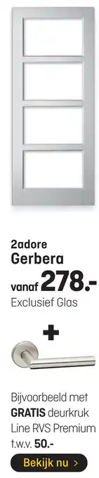 Hubo 2adore Gerbera aanbieding