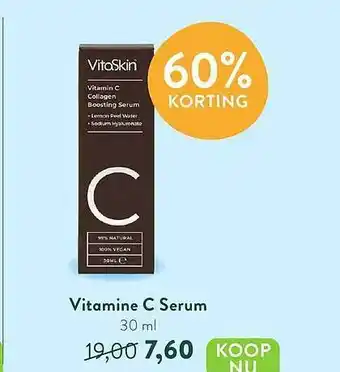 Holland & Barrett VitaSkin Vitamine C Serum 60% Korting aanbieding