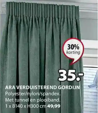 Jysk Ara Verduisterend Gordijn 30% Korting aanbieding