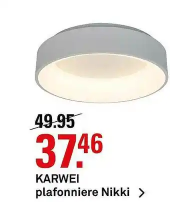 Karwei Karwei Plafonnier Nikki aanbieding