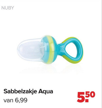 Baby-Dump Sabbelzakje Aqua aanbieding