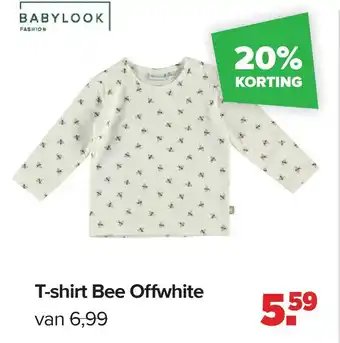 Baby-Dump T-shirt Bee Offwhite aanbieding