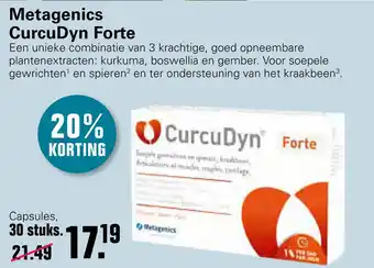 De Online Drogist Metagenics CurcuDyn Forte aanbieding