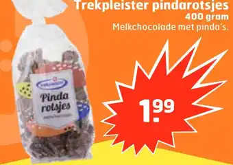 Trekpleister Trekpleister pindarotsjes 400gram aanbieding