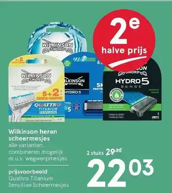 Etos Wilkinson Heren Scheermesjes aanbieding