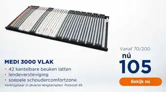 TotaalBED Medi 3000 Vlak aanbieding