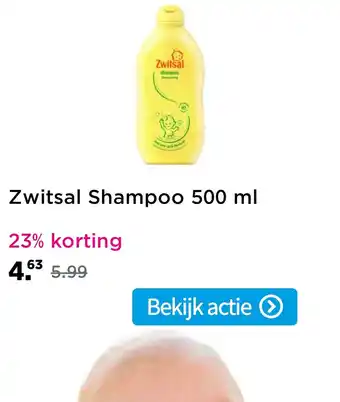 Plein.nl Zwitsal Shampoo 500 ml aanbieding